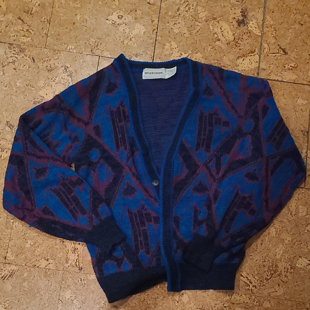 Geometric Patterned Cardigan